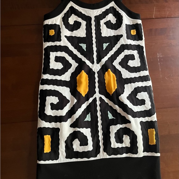 Diane Von Furstenberg DVF Cookie Tahitian Maze Print Cotton Tank Dress Size 2 - Picture 5 of 11